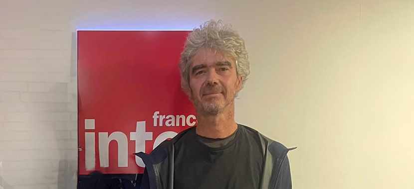 Sylvain Rossignol dans les locaux de France Inter