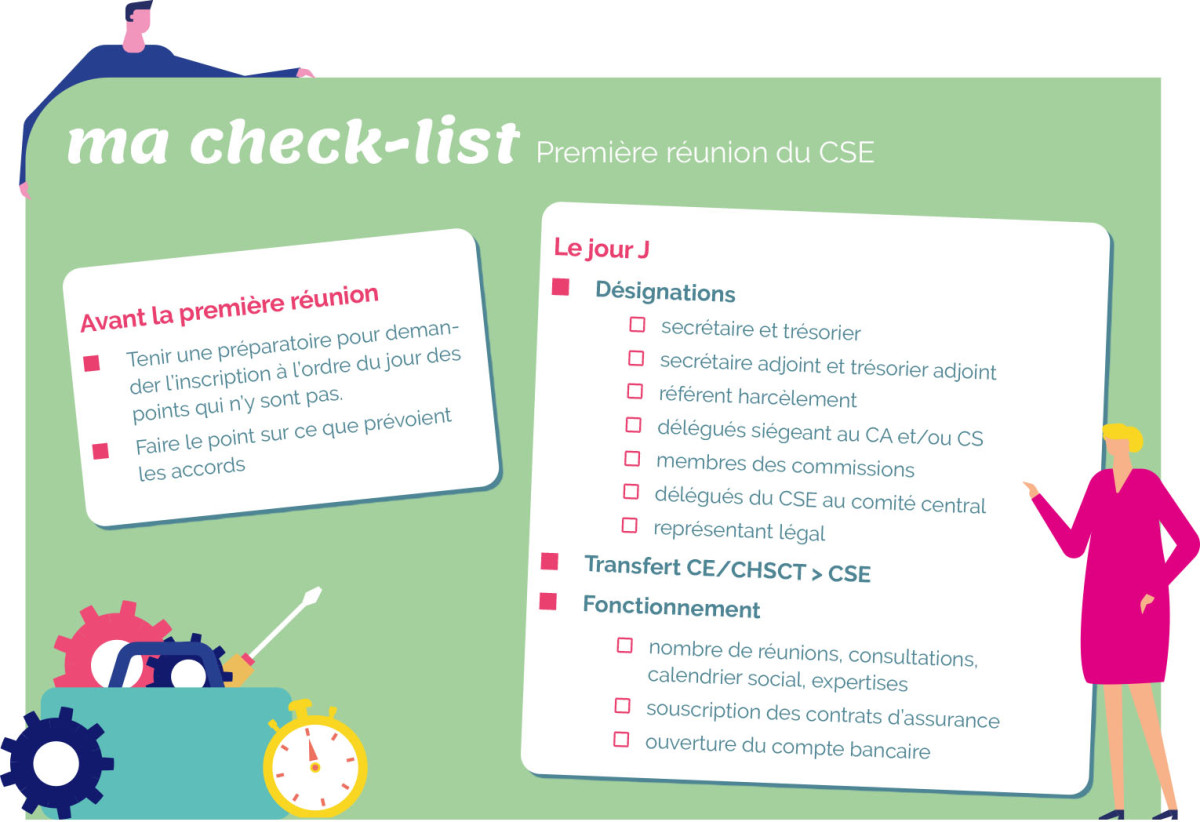 Ma check-list première réunion du CSE