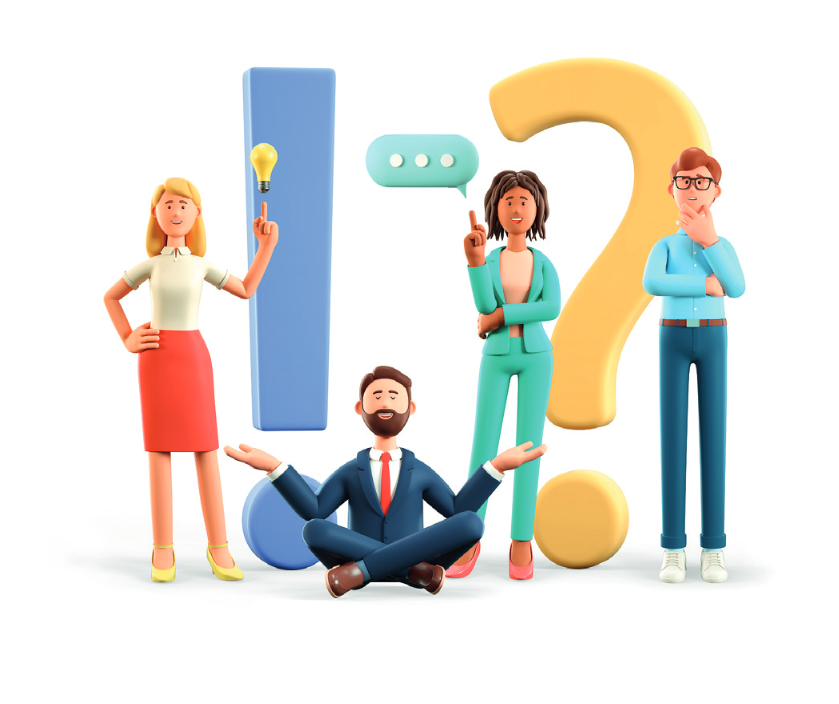 Groupe de 4 personnage en pâte à modeler