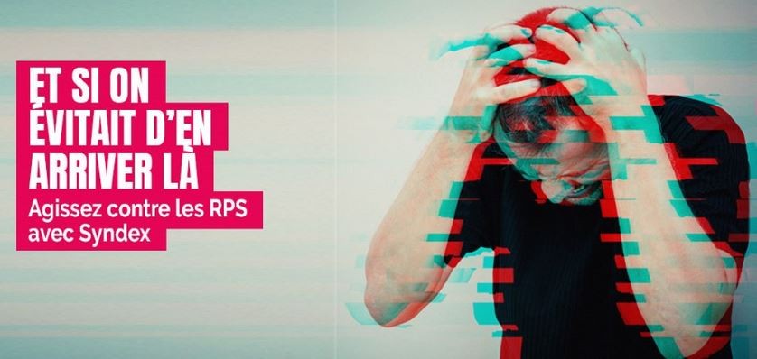 Homme se tenant la tête entre les mains de mal-être avec la légende "Et si on évitait d'en arriver là"