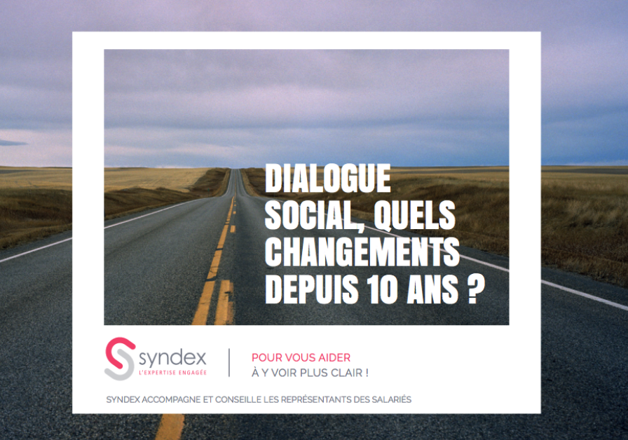 couverture du dépliant «Dialogue social, quels changements depuis 10 ans ? »