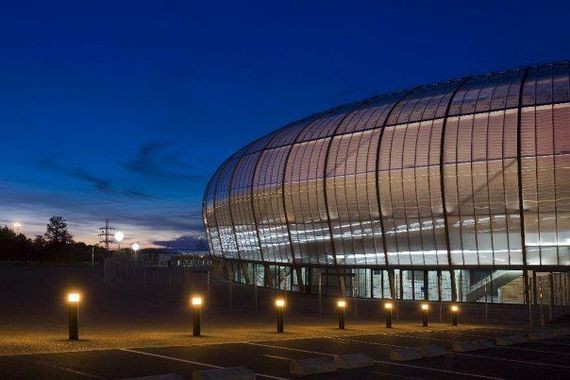 Le zénith de Limoges de nuit