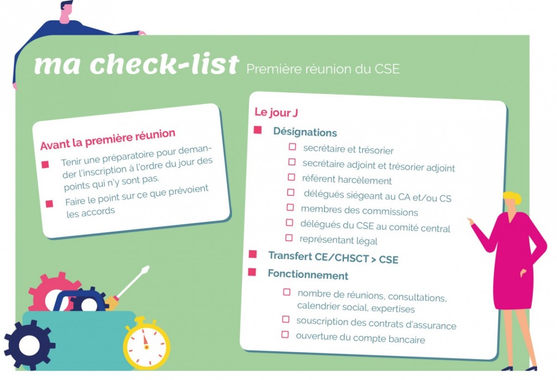 Check list de ma premiere réunion du CSE