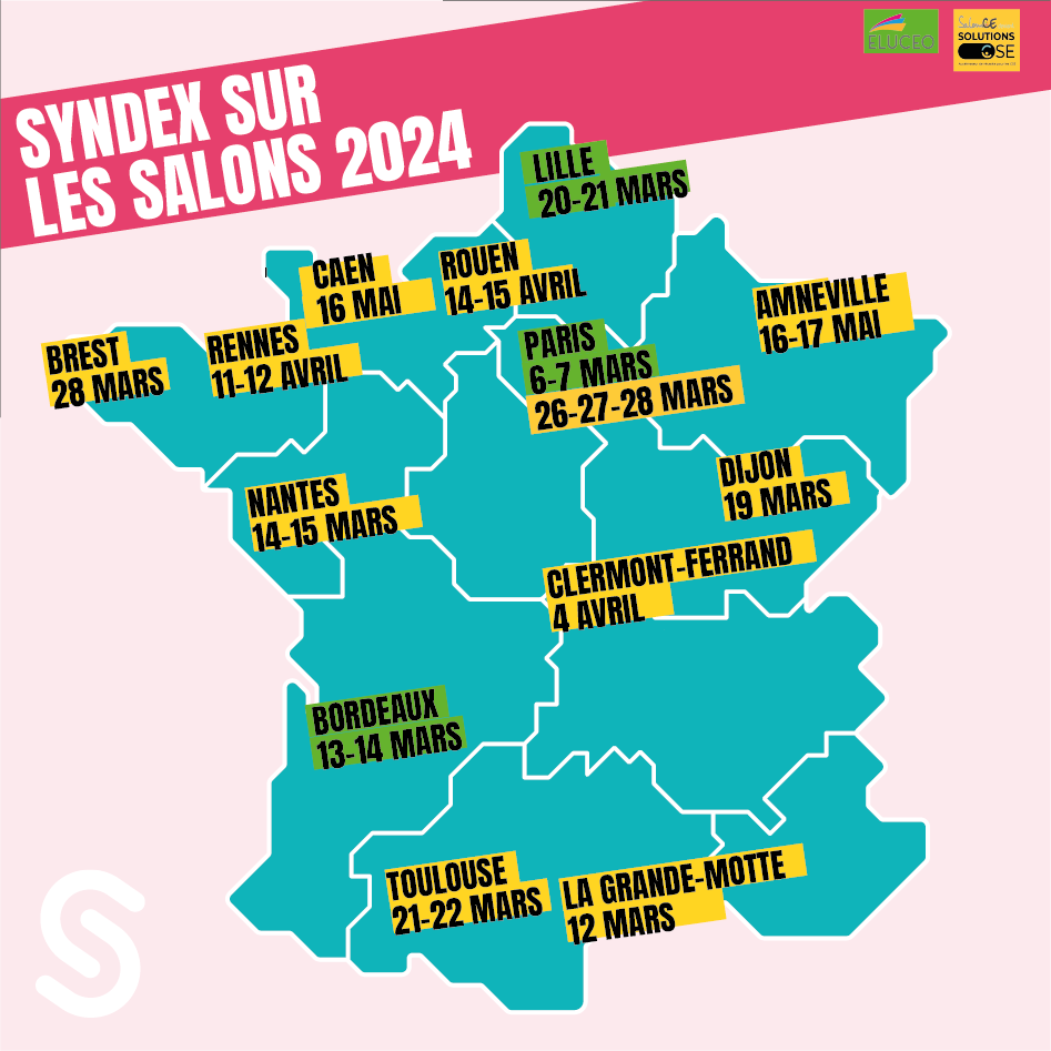 carte des salons du premier semestre 2024