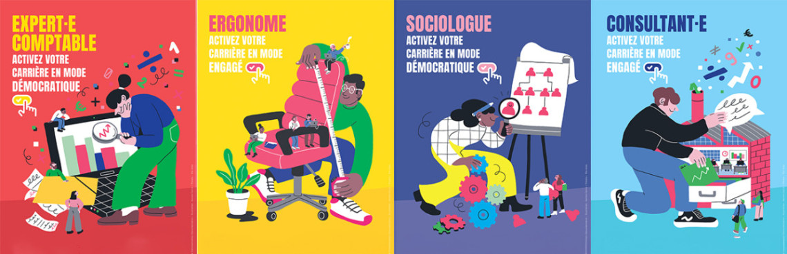 4 affiches marque employeur