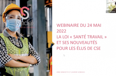 webinaire loi santé au travail