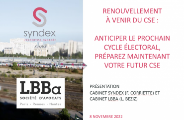 couverture du support de présentation du webinaire « Anticiper le prochain cycle électoral : préparez maintenant votre futur CSE ! »