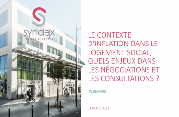 Couverture du support de présentation du webinaire « Logement social : l'inflation et les enjeux pour le CSE dans les négociations et les consultations »