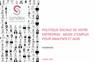 Couverture du support de présentation du webinaire « Politique sociale de votre entreprise : mode d'emploi pour analyser et agir »