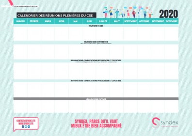 Calendrier des réunions plénières du CSE