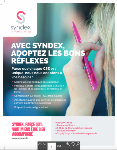 Analyse Syndex impact crise sanitaire